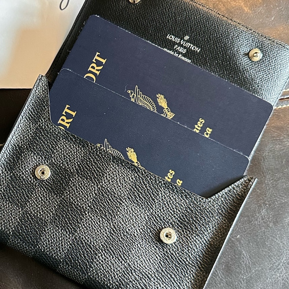 Louis Vuitton Damier Graphite Passport Holder